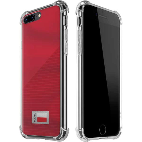 Poland Soccer Flag iPhone 7/8 Plus Clear Case